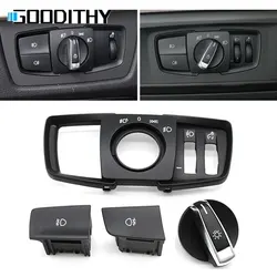 Interior Head Lamp Rotary Foglight Cap Button Headlight Switch Cover Panel For BMW 1 2 3 4 X1 X2 Series F20 F45 F30 F31 F48 F39