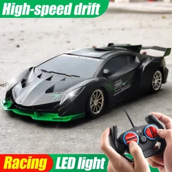 1:18 4ch RC car wireless high speed drift racing 2.4g remote control cars kids electric toy LED light vehicle model for children