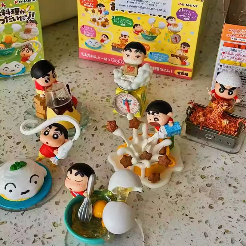 لطيف ريمينت تلوين شينشان مشهد مصغر لعبة الشكل تحصيل البيض صندوق أعمى العصرية اللعب قطعة عرض أصيلة