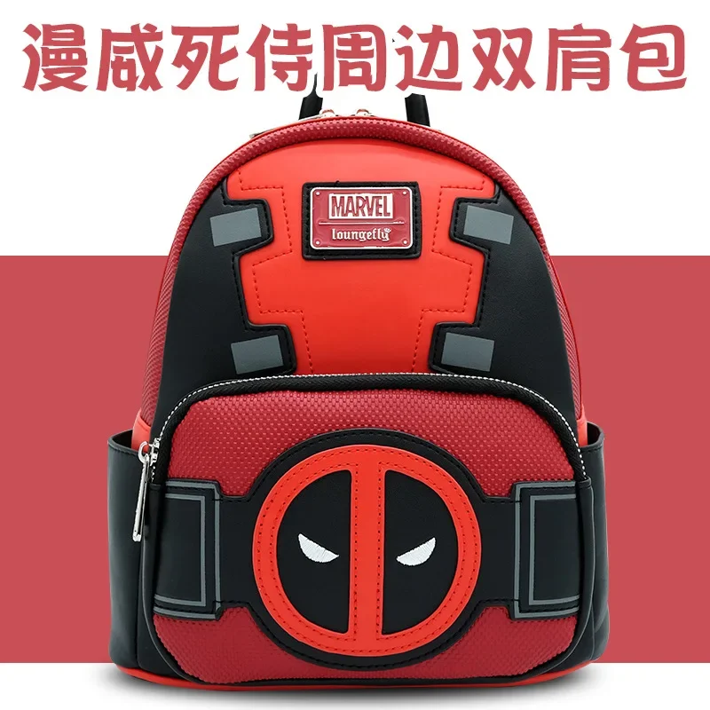 Disney-Avengers Loungefly Deadpool Cartable, Sac à dos de voyage pour enfants, Cartable pour hommes et femmes, Nouveau