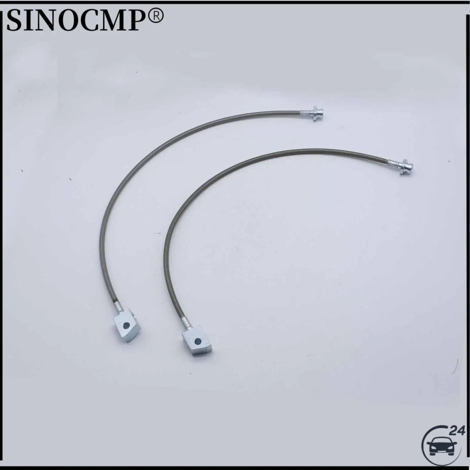 

2pcs 2"-6"Lifts Front + Rear Extended Braided Brake Hose Lines For Nissan Patrol GQ Y60 GR GU Y61 For Ford Maverick DA Y60