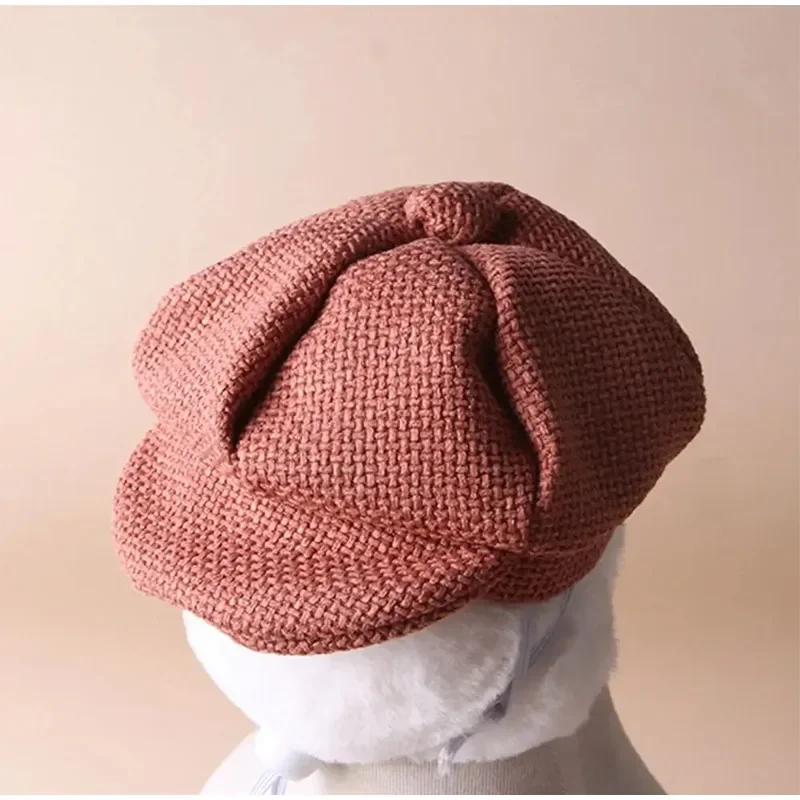 S/L Retro Newsboy-Mützen für Haustiere, Baskenmütze, Haustier-Verkleidungshut, Fotoshooting-Katzenzubehör, Welpenmütze, Kopfbedeckung für Hunde und Katzen, Geschenk – Detail 4