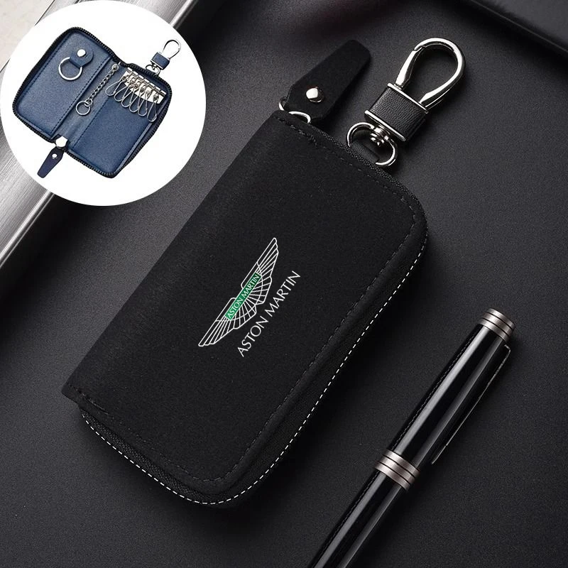 Auto-Logo Schlüsseltasche Münzgeldbörse Autozubehör für Aston Martin DBX707 DBX S Valhalla Valkyrie Coupe Spider AMR Pro