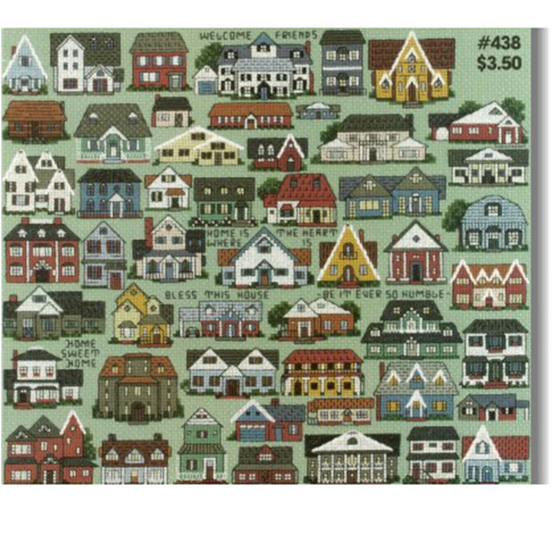 2937 Home Fun Cross Stitch Kit Package Greeting Needlework Counted Kits New Style Joy Sunday Kits Embroidery Needle Cross-stitch