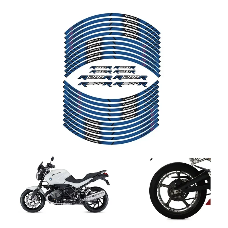 FOR BMW R1200R Motorcycle Parts Contour Wheel Decoration Decal Sticker - 2