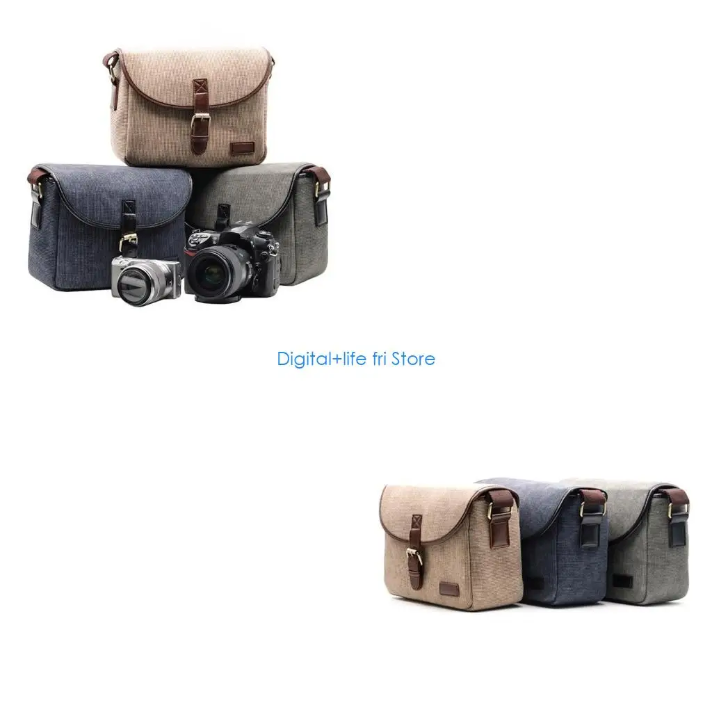 E06D Fashionable Photographer's Camera Bag with Cushioned Interior for School Use