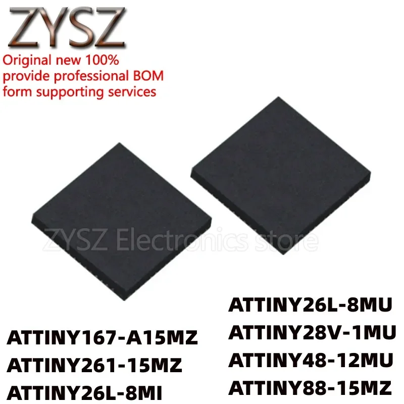 5PCS  ATTINY167 261 26L 28V 48 88 A15/8/1/12 MZ/MU/MI QFN32