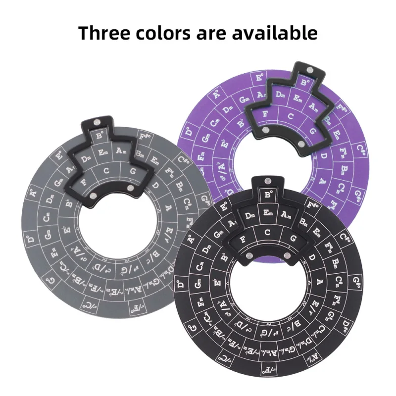 Circle of Fifths Wheel Music Theory Learning Tool Chord Progression Table Guitar Fifth Circle 5 line Staff Melody Tool Anti-slip