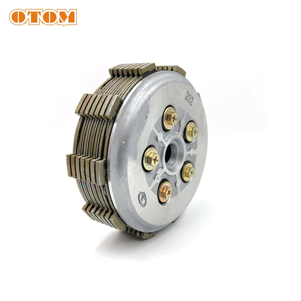 OTOM Clutch Assembly DT230 MT250 Transmission Disc Plate Clutch Pad For YAMAHA Off Road Motocross Engine Parts Center Hub Sleeve