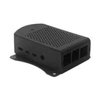 For Raspberry Pi 4B For Raspberry Pi 4 Model B Cooling Fan Aluminum Alloy Case Metal Metel Shell With Hanging Bracket Support-B1