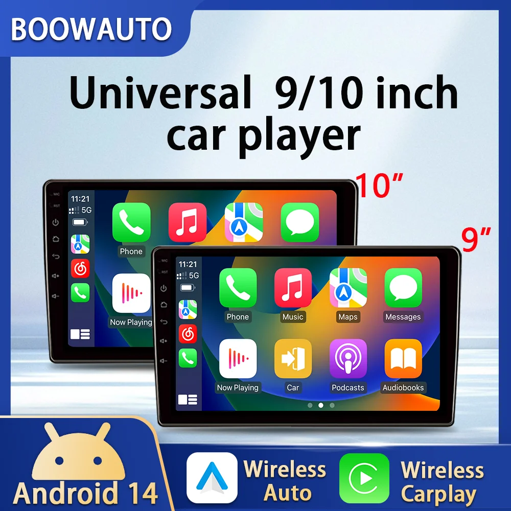 Wireless CarPlay 9 10 inch 1280*720 Car Multimedia Video Player Universal Stereo Radio For Volkswagen Nissan Hyundai Kia Toyota