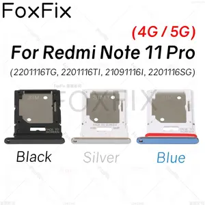 Bilashmart SIM Card Tray Xiaomi Redmi Note 11 Pro 5G 4G SIM Slot Holder Socket Adapter Replacement 2201116TG 21091116I 2201116SG