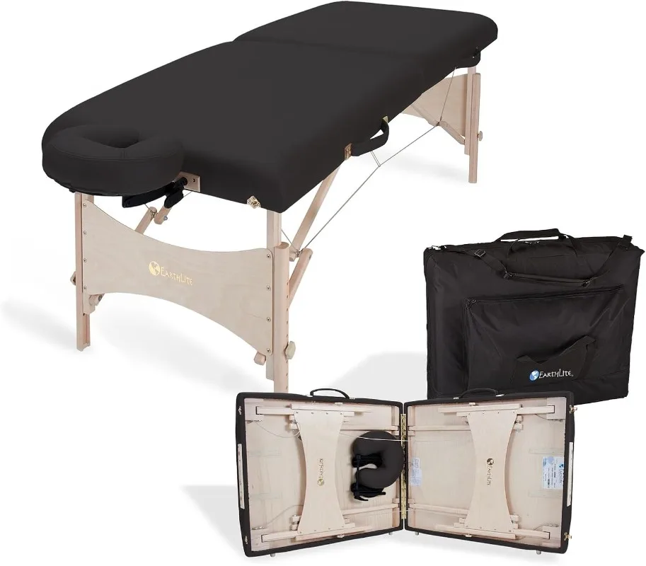 EarthLite Harmony DX Portable Massage Table Package, Includes Table + Face Cradle + Carrying Case, 30