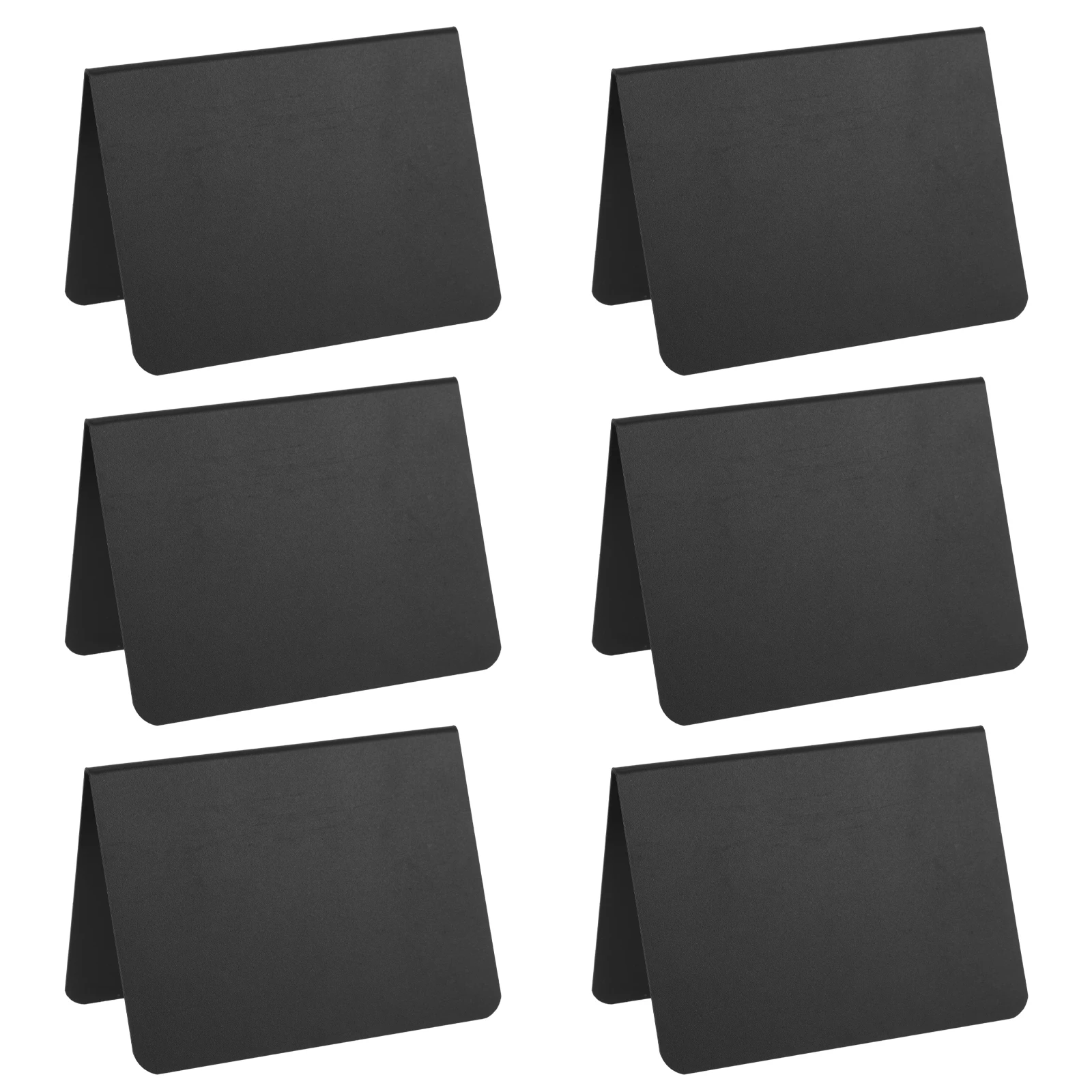 

6pcs Mini Blackboard PVC Chalkboard Table Sign Kitchen Reminder Wedding Decor Message Board Small Boards