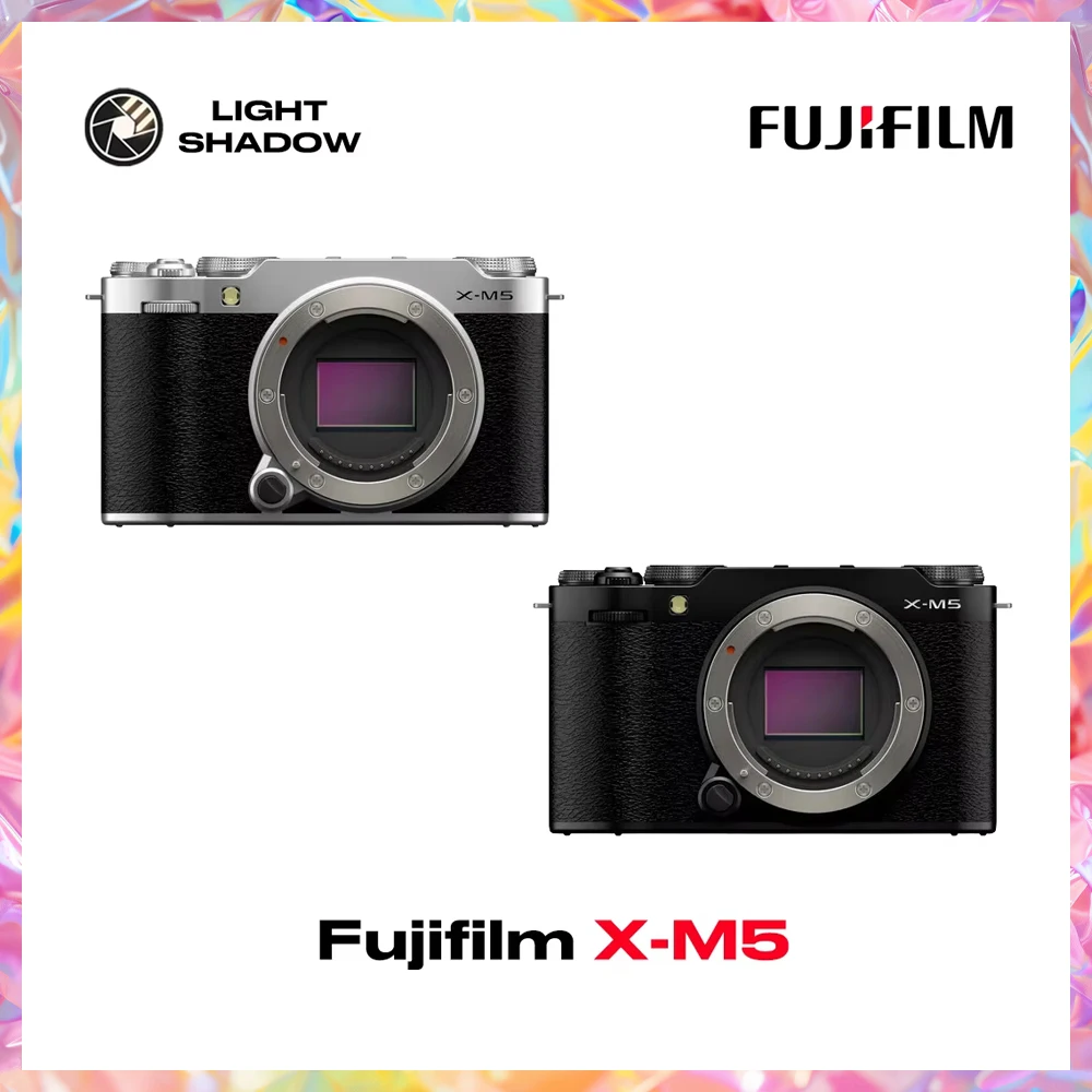 Fujifilm X-M5 Mirrorless Camera Body/ 15-45mm lens Kit - 4K Vlog Camera Flip Screen Built-in Tripod Grip Film Sims