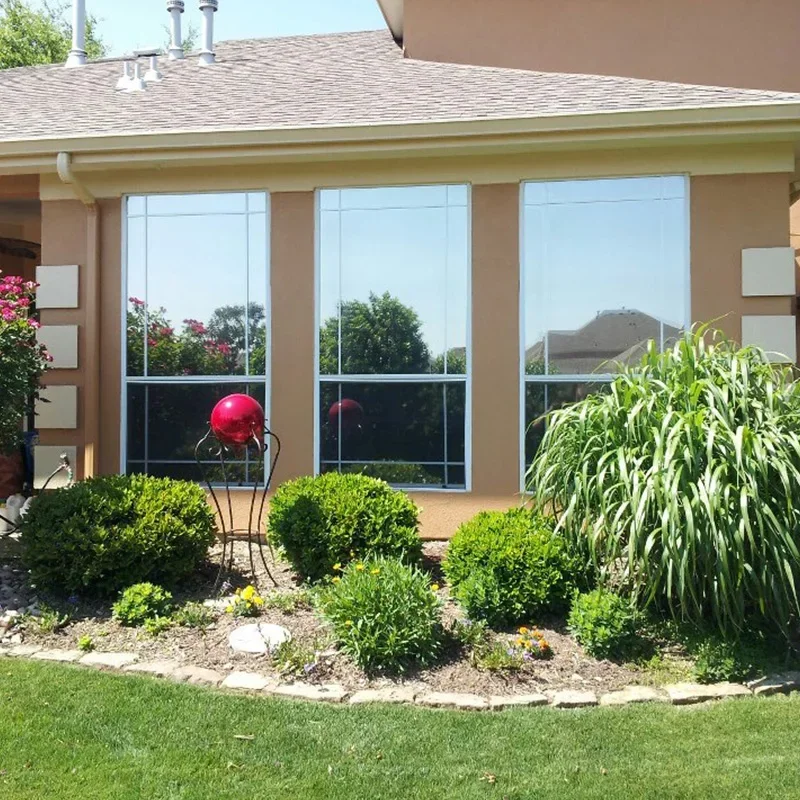 1M One Way Mirror Window Film Vinyl Self-adhesive Reflective Film Solar Privacy Window Tint for Home Silver Glass Sticker