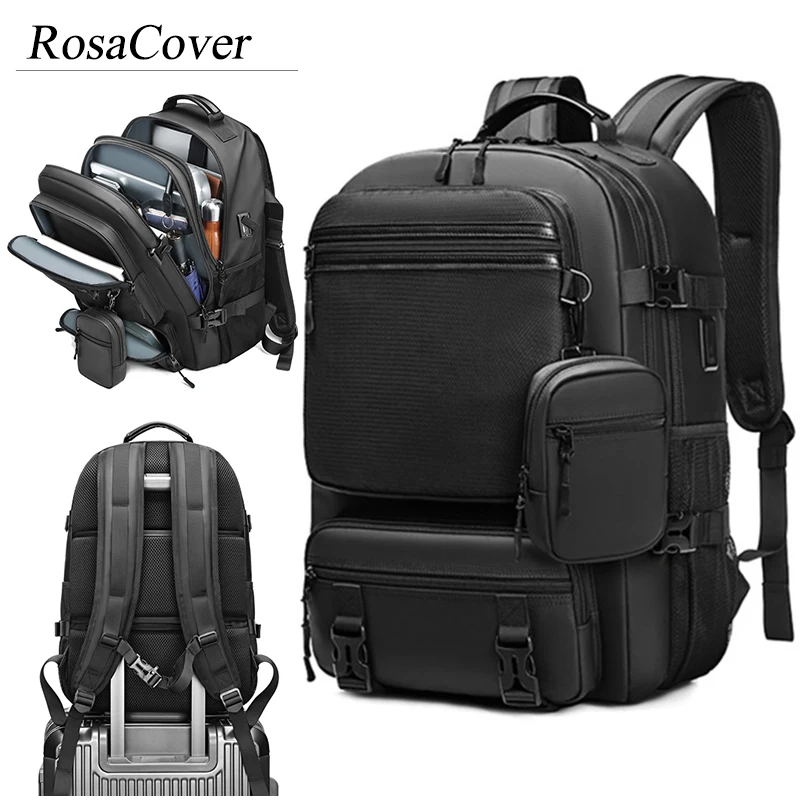 

Men Backpack USB Charging High Capacity Waterproof 17 Inch Laptop Multifunction Backpack Travel Business Backpack Mochilas