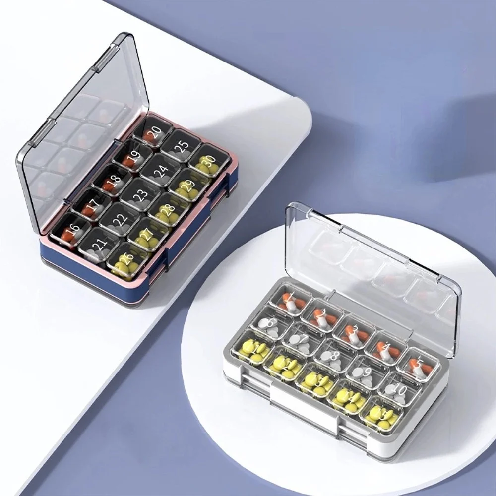 

Новый популярный портативный ежемесячный 31 сетка для беременных, большой футляр для таблеток, коробка-органайзер для хранения витаминов, лекарств, рыбных масел