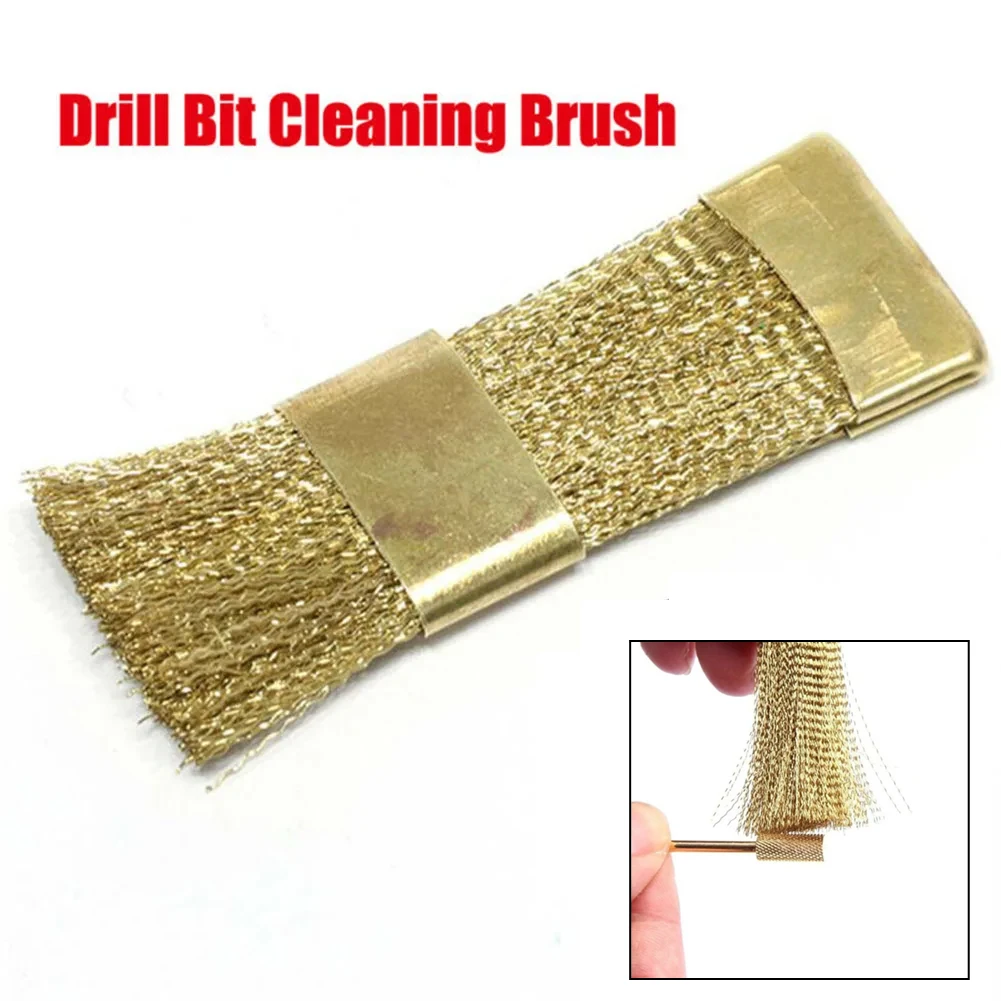 1pcs Dental Cleaning Brass Wire Brush Nail Drill Bits Cleaning Brush Copper Wire Brushes Files Stand Cleaning Tool