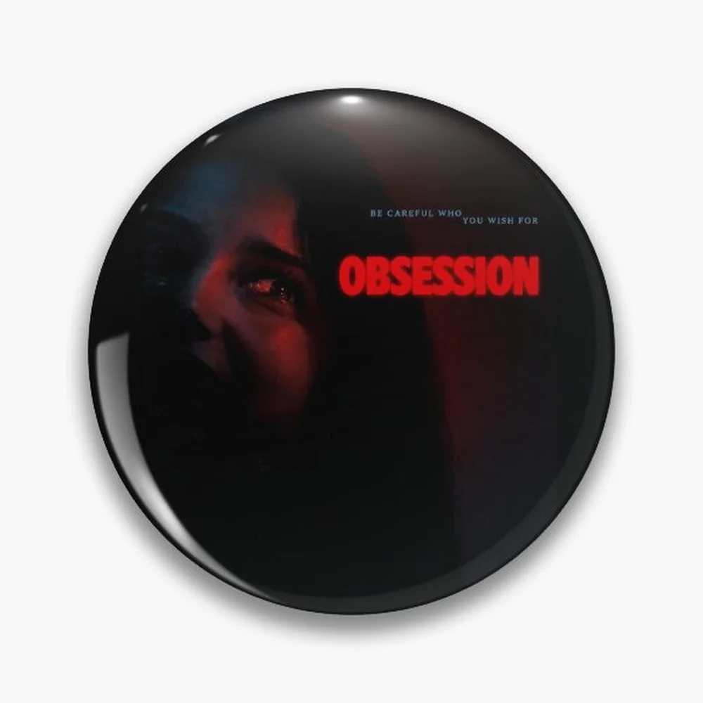 Obsession Movie Pin Holographic Star Heart Pin Brooches Laminated Button Fashion Accessory