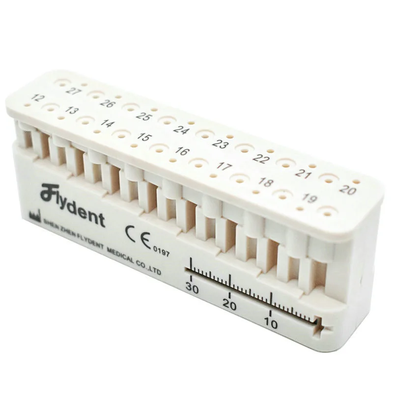 

1pc Dental Autoclavable Endo Block Stand Ruler Dentist Instrument Ruler Products Equipment Measuring Block Files Holder