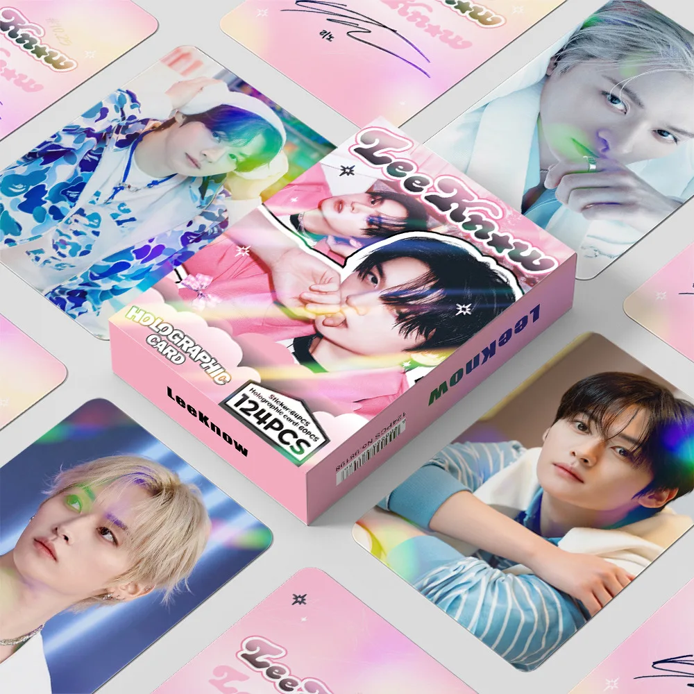 

Новейшие 124 карточки-стикеры с Ли Ноу из группы Stray Kids SKZOO, фотоальбомы, флеш-карты, LOMO-карты, подарки