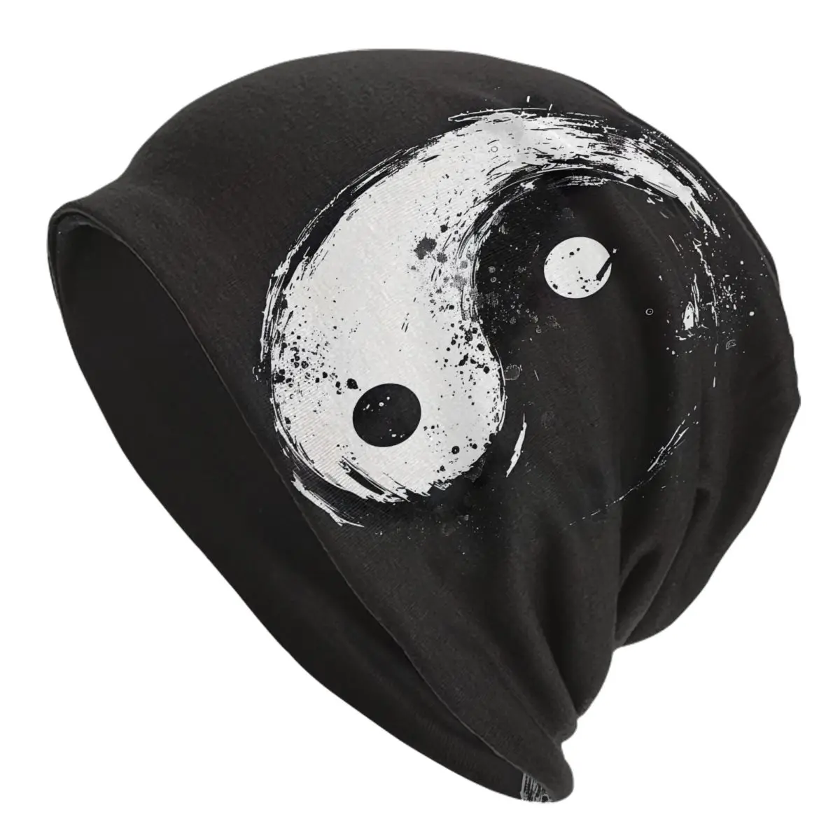 The Yin Yang Men Women Thin Beanies Windproof Ski Cap Double Layer Fabric Bonnet Hat