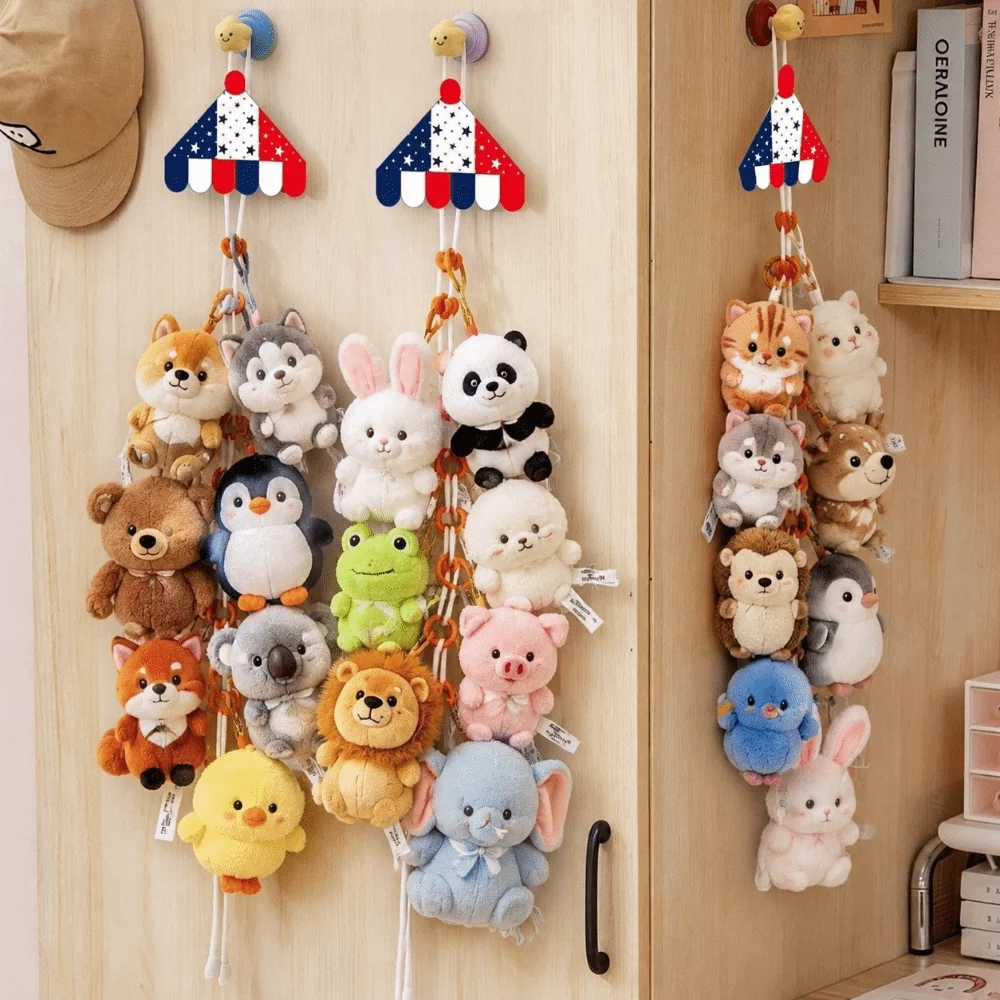 Cute Wall Hanging Display Rack Storage Rope Hanging Hook Storage Rack Practical Storage Shelf