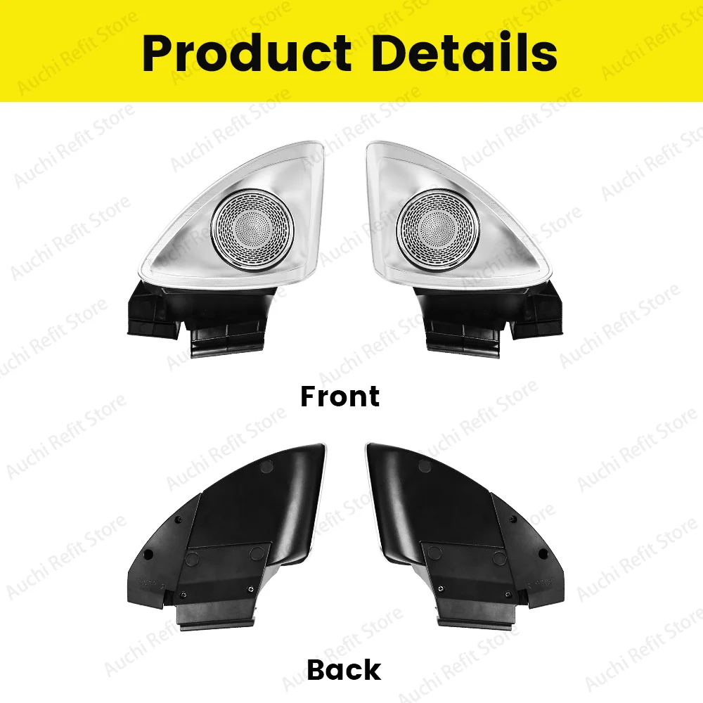 

4D Rotating Tweeter 64 Color LED Ambient Lighting For Mercedes-Benz CLS-class W257 C257 Horn Speaker Modification Accessories