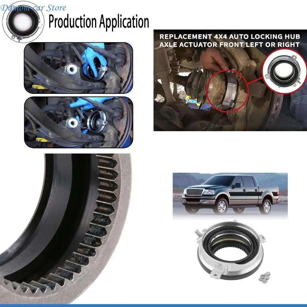 

A2UC Long Lasting Front Wheel Hub Locking Bearing Replaces 600105 7L1Z3C247A Metal Hub Lock Actuator Durable fitting for F150