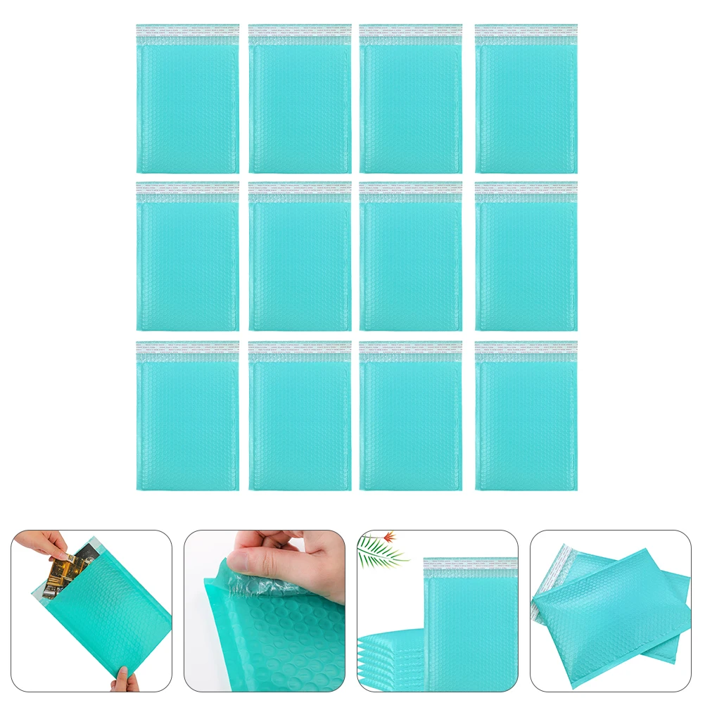 25Pcs Blue Bubble Mailers Padded Envelopes Waterproof Cushioning Envelope Bags for Express Shipping Packaging Bubble Mailers