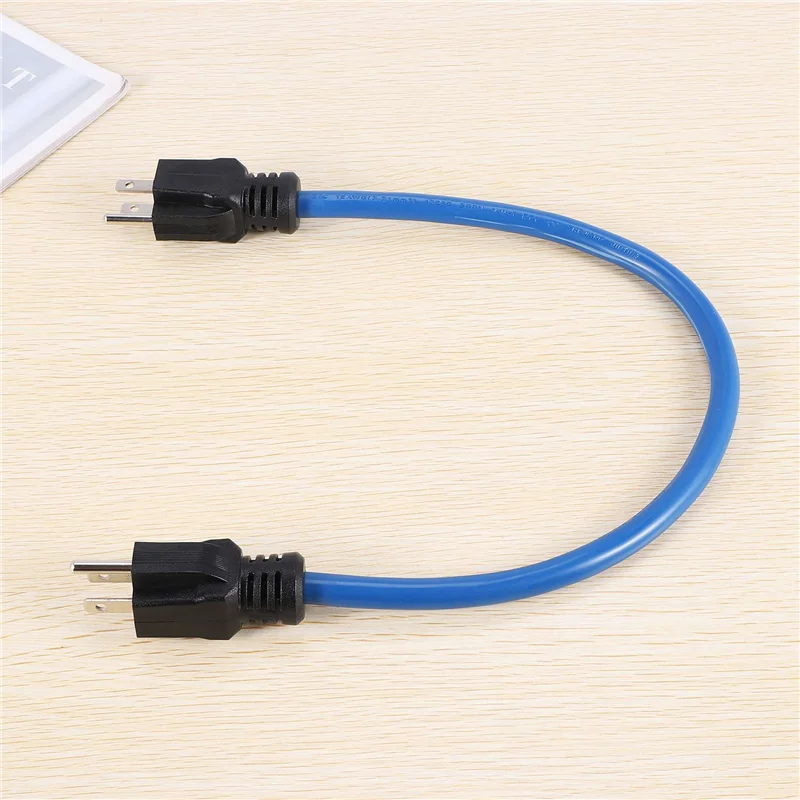 

A15F-3Prong Plug To Plug Double Male Extension Cord,Gusseted Protective Cover,Adapter Cord For Transfer Switch,12AWG 125V