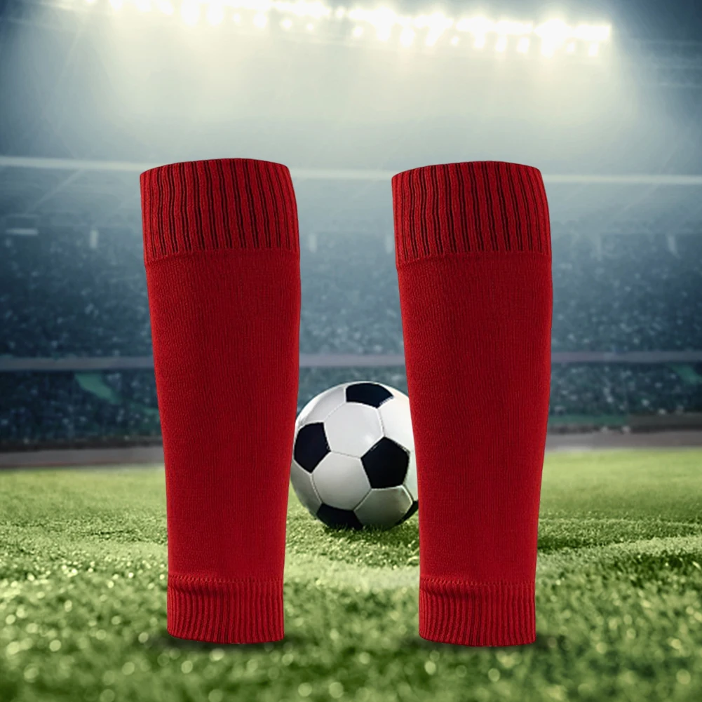 Football Socks Anti-friction Foot Protector Socks for Outdoor (Red Adult )