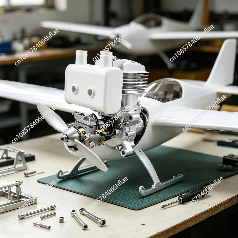 DLE35RA 35cc Single Cylinder Two Exhaust Air Cooled Engine for Fixed Wing RC Airplane Model