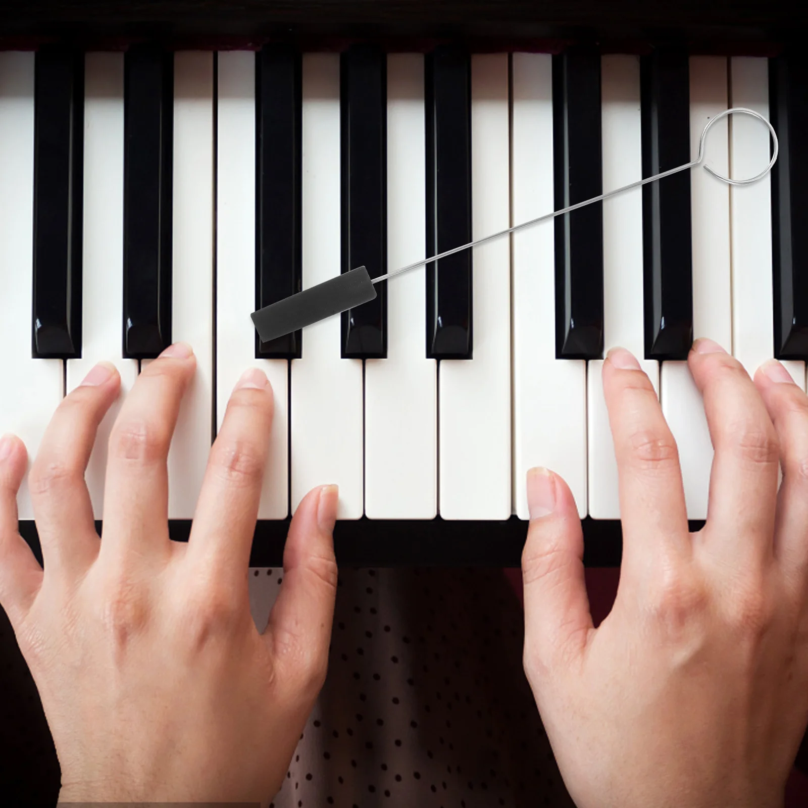 

Piano Tuning Tool Accessories Durable Mute Musical Instrument Add Ons Muffling Device for Tune Stopper Black Accessory Supplies