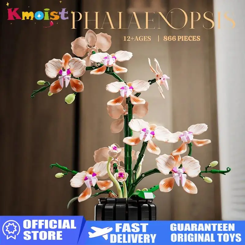 

Building Blocks Sets Orchid Flower Bouquet Plant Decoration Assembled DIY Bricks Block Children Toy Kids Christmas Toy Gifts