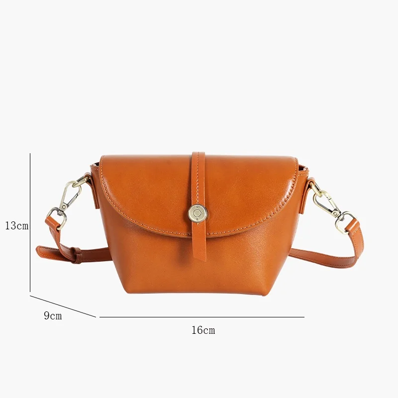 premium-top-layer-cowhide-leather-vintage-shaped-women's-shoulder-bag-crossbody-tanned-leather-handbag-fashionable