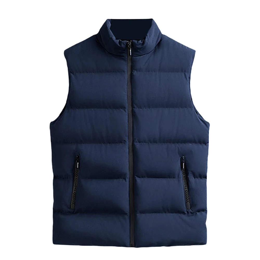 

Douhoow Vest Men's Fall and Winter Light Thin Jackets Vests Outdoor Sleeveless Padded Coat Puffer Vest Quilted Waistcoat 6XL