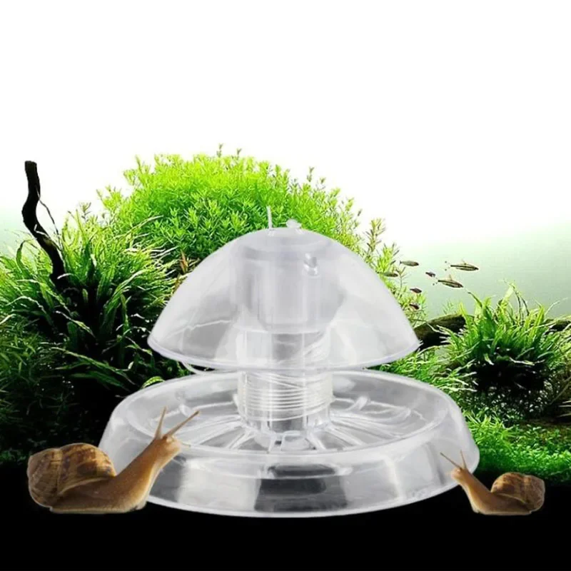 Aquarium Fish Plant Tank Plastic Clear Snail Trap Catcher Plants Pest Catch Box Leech Environment Clean Tool
