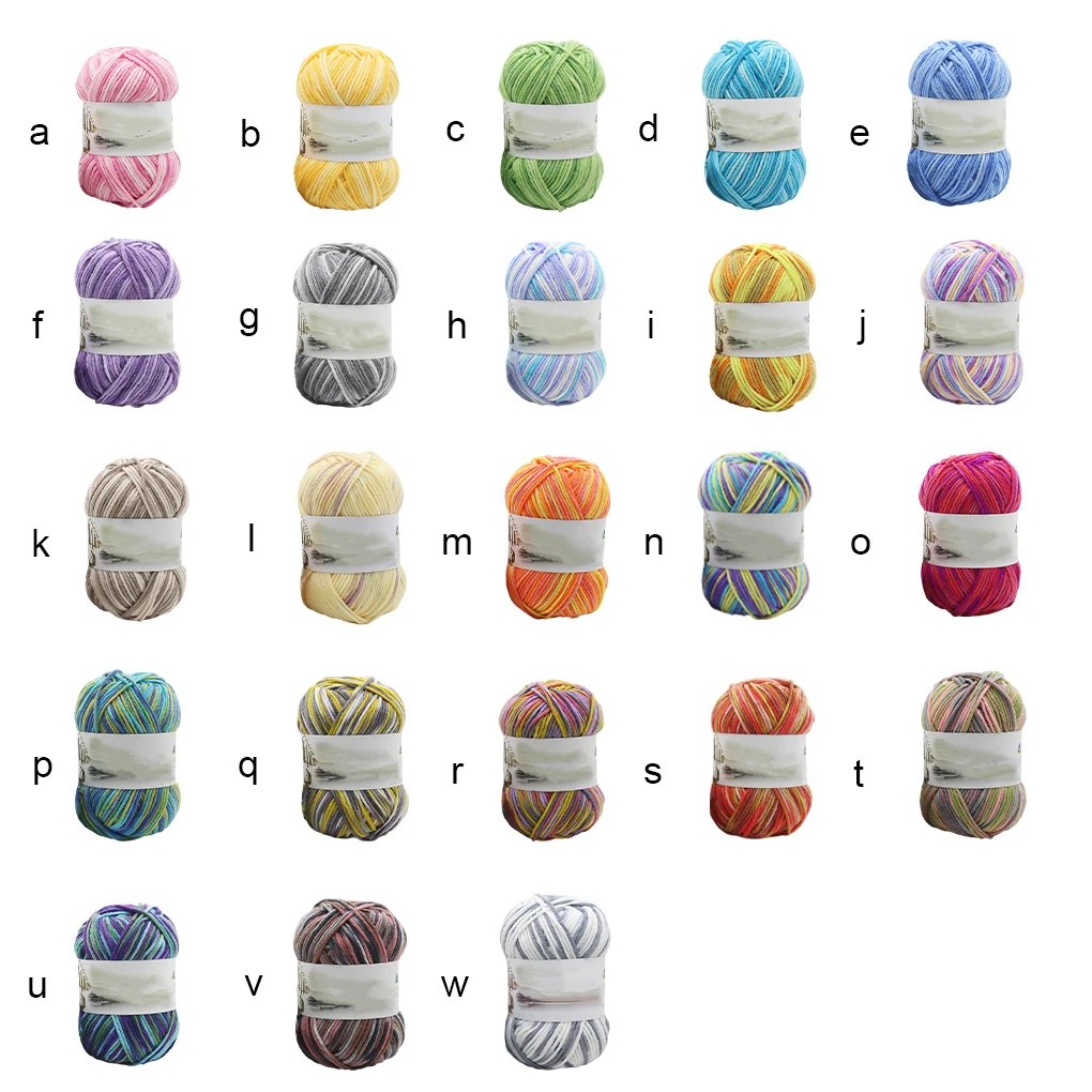 5-strand Knitting Yarn DIY Hand-knitting Crocheting Milk Cotton Thread for Baby Sweater Shawl Socks Beret Crochet image 5