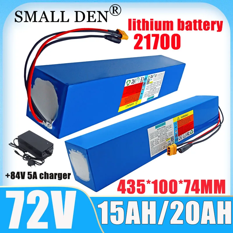 New 72v 20AH 15AH Long Lithium Battery Pack BMS High Power 84V for Rechargeable Batteries in Self Scooters EU/US tax exempt