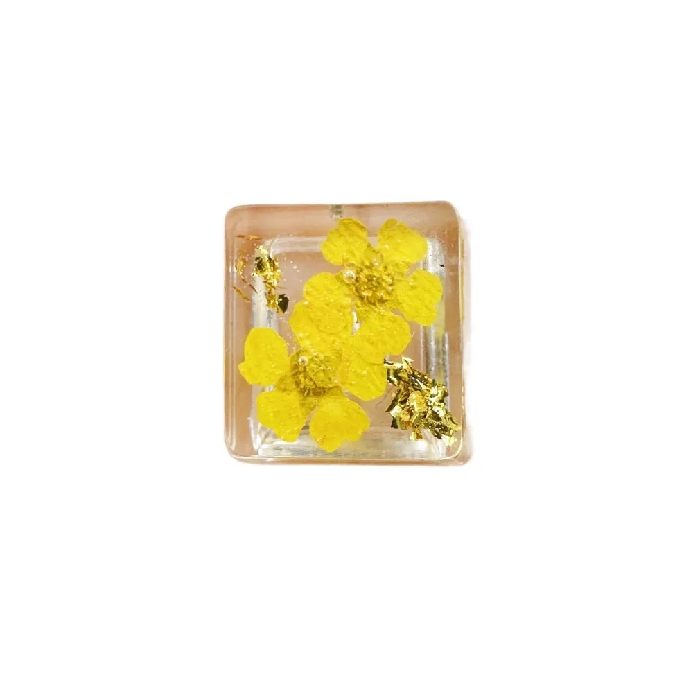 Translucent Dried Flower Keycaps OEM R4 Gypsophila Mechanical Keyboard Keycap Dried Flower DIY Leaves Resin Keycap Cherry MX