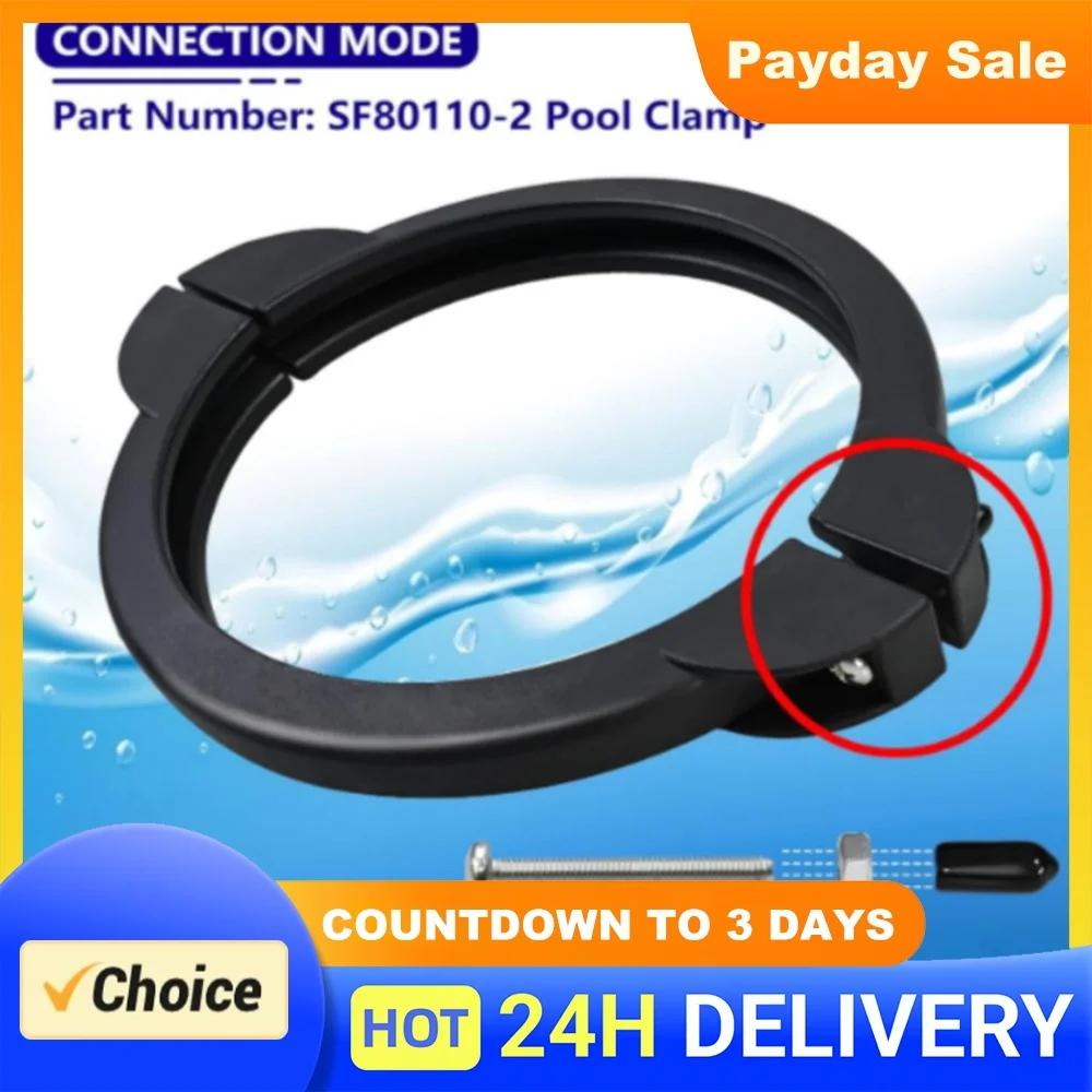 SF80110-2 Pool Sand Filter Replacement Parts Pool Filter Clamp Sand Filter Valve Clamp for Intex 12 and 14 In Sand Filter Pump