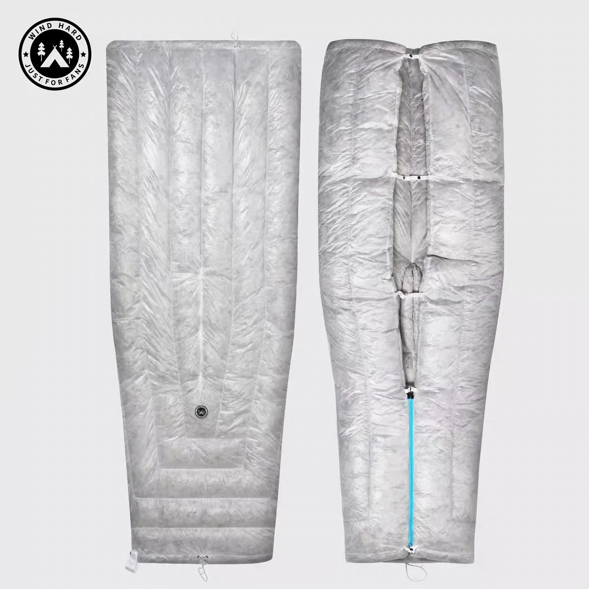 AEGISMAX Wind Hard Tiny Wearable 800FP Goose Down Sleeping Bag Ultralight Camping Quilt Hammock