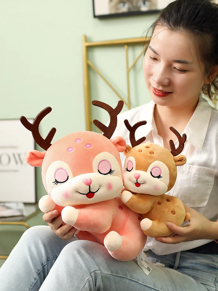 Cute Puppy Deer Doll Plush Christmas Gift