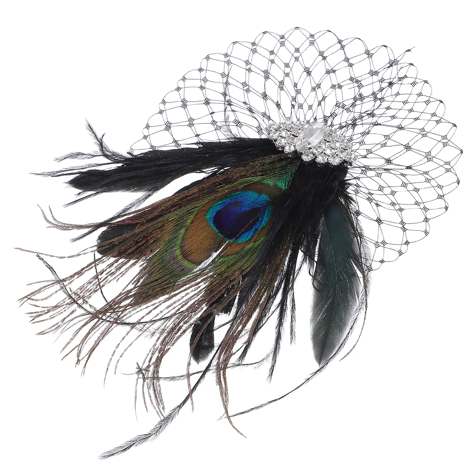 

Hair Clips Vintage Mesh Decorations Lightweight Soft Plume Material Secure Fit Women Accessories Elegant Hairpins Retro