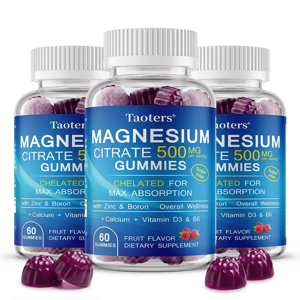 Magnesium Citrate Gummies, Extra Strength for Calm, Relaxation & Digestion, Vegan and Non-GMO