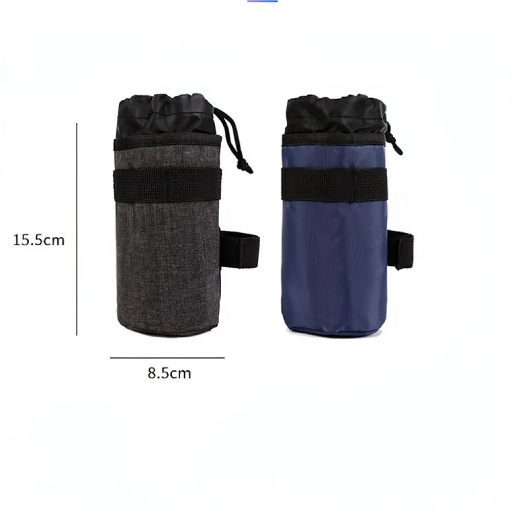 Bicycle Handlebar Bag Thermal Insulation Bottle Holder Durable Polyester Cycling Storage Pouch For Outdoor Sports Commuting