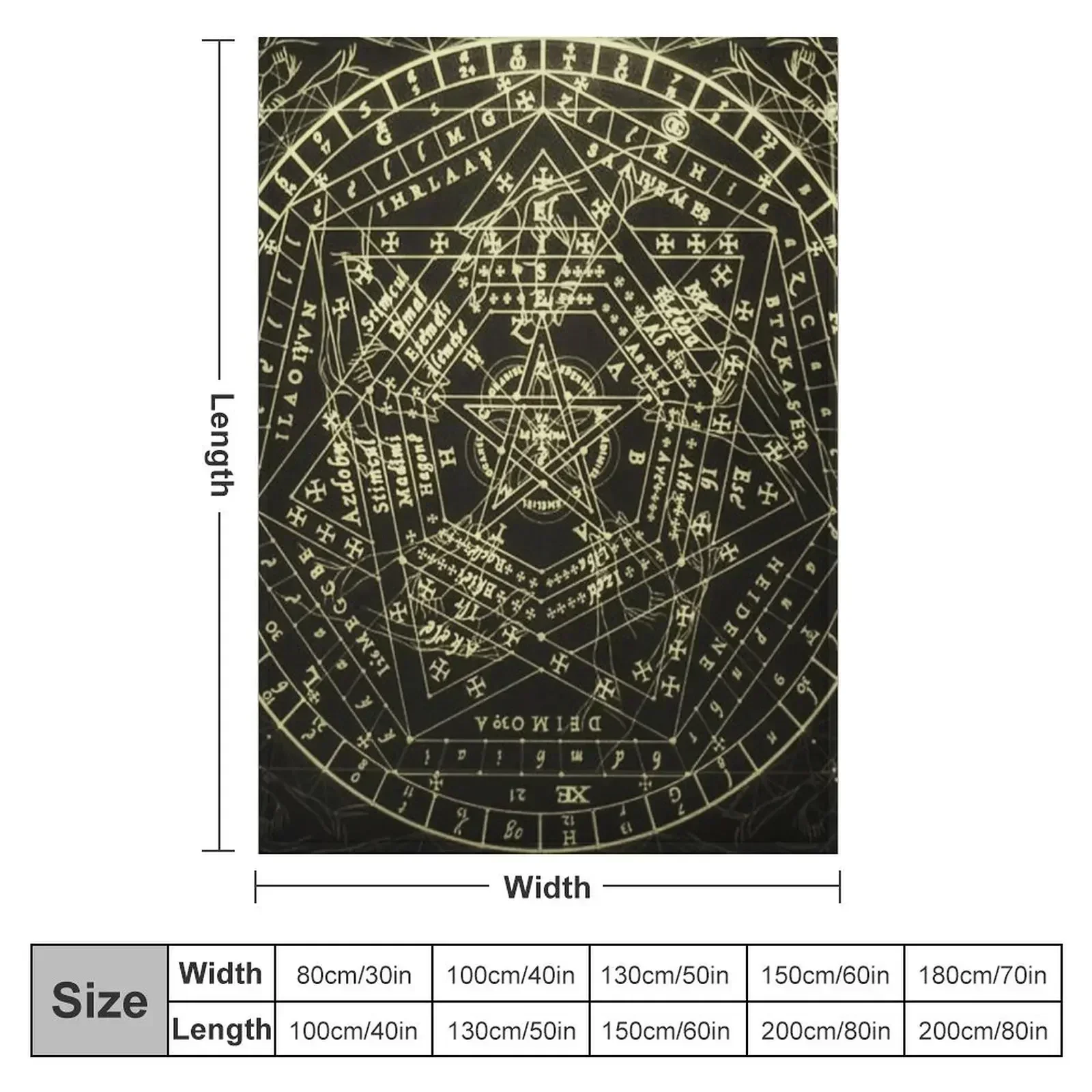 Enchanting Magik Circle: Mystical Art for Your Everyday Throw Blanket couch cozy soft plush fuzzy picnic outdoor blanket