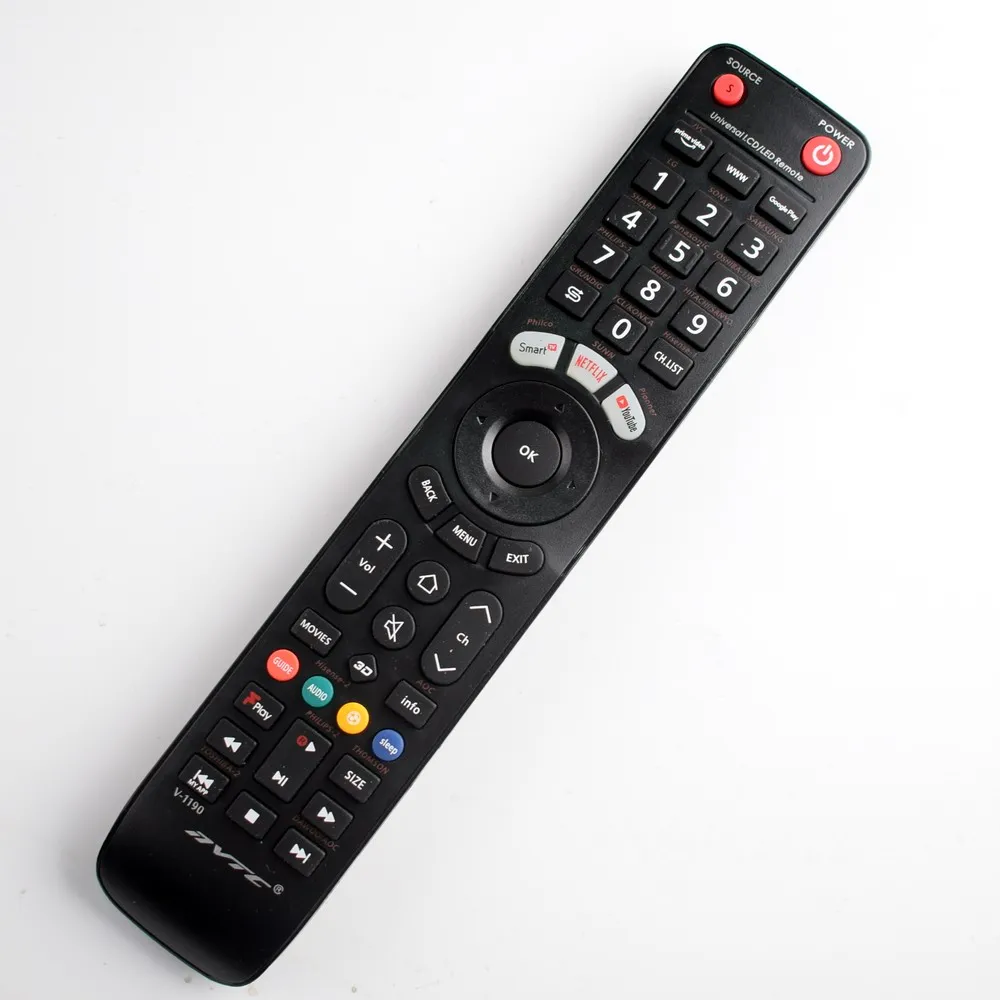 وحدة تحكم عن بعد تلفاز LCD LED عالمية لوحدة التحكم عن بعد شارب فيليبس هاير هيتاشي سانيو TCL KONKA باناسونيك GRUNDIG VESTEL جميع التلفزيون